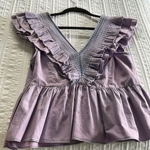 Mare mare byAnthropology. 100 % cotton sleeveless blouse with peplum.